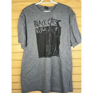 Black Cats Rule Cat Lady Tee Size 2XL NWOT
